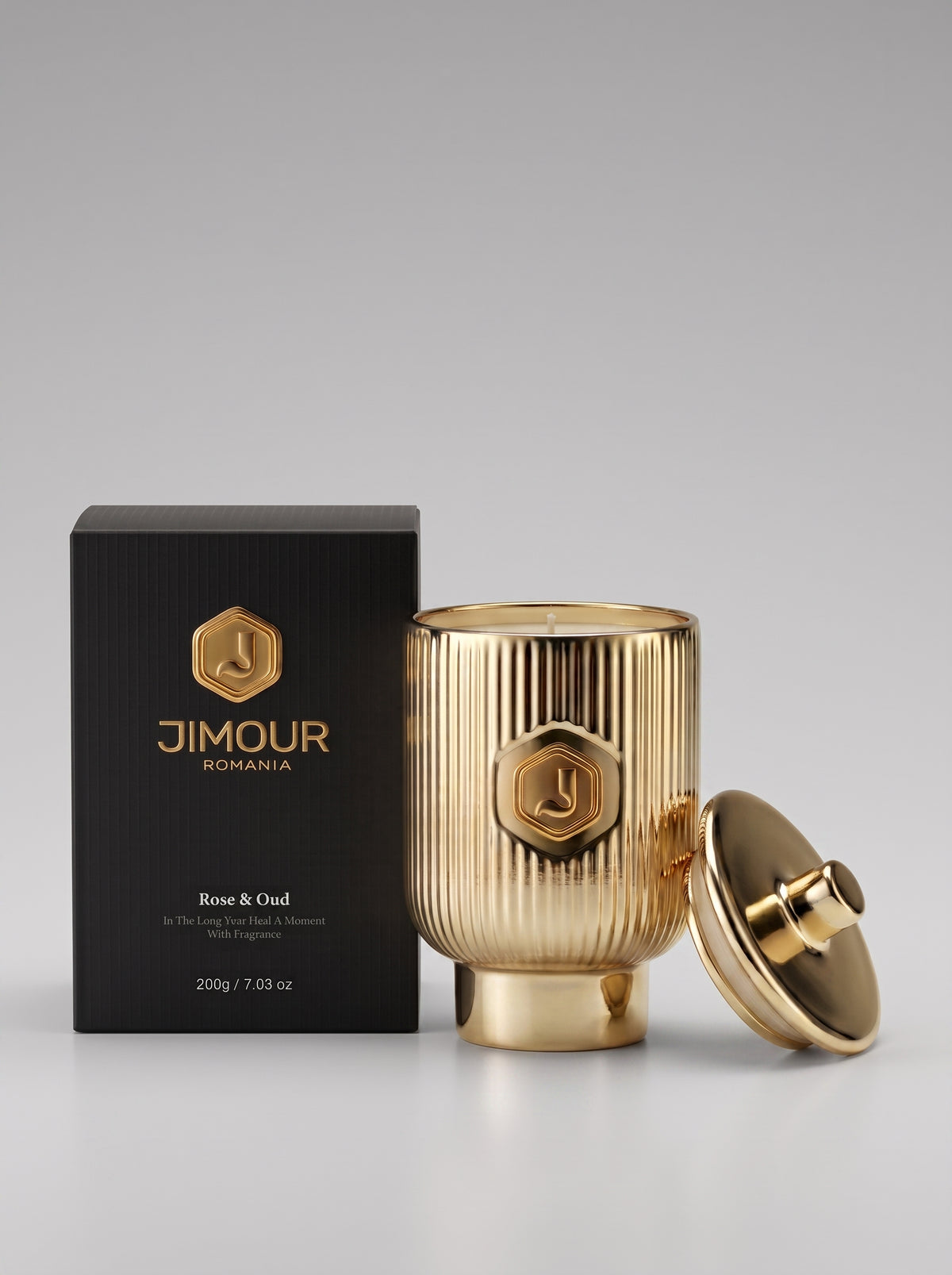 Wild Rose & Oud Scented Candle