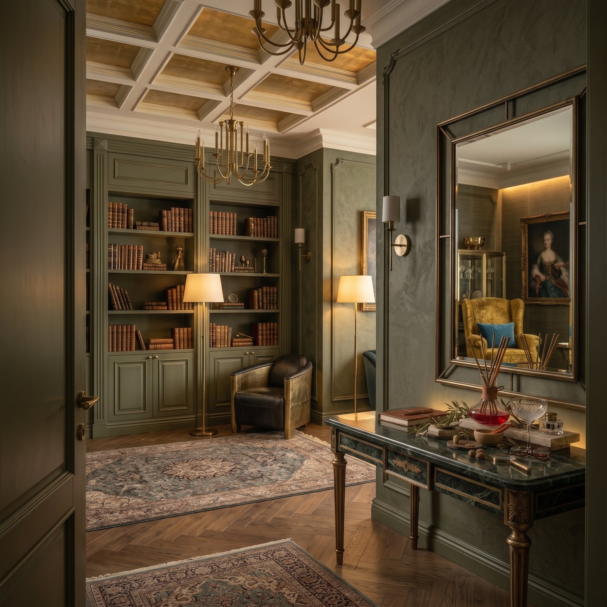 In common spaces, reception and bar