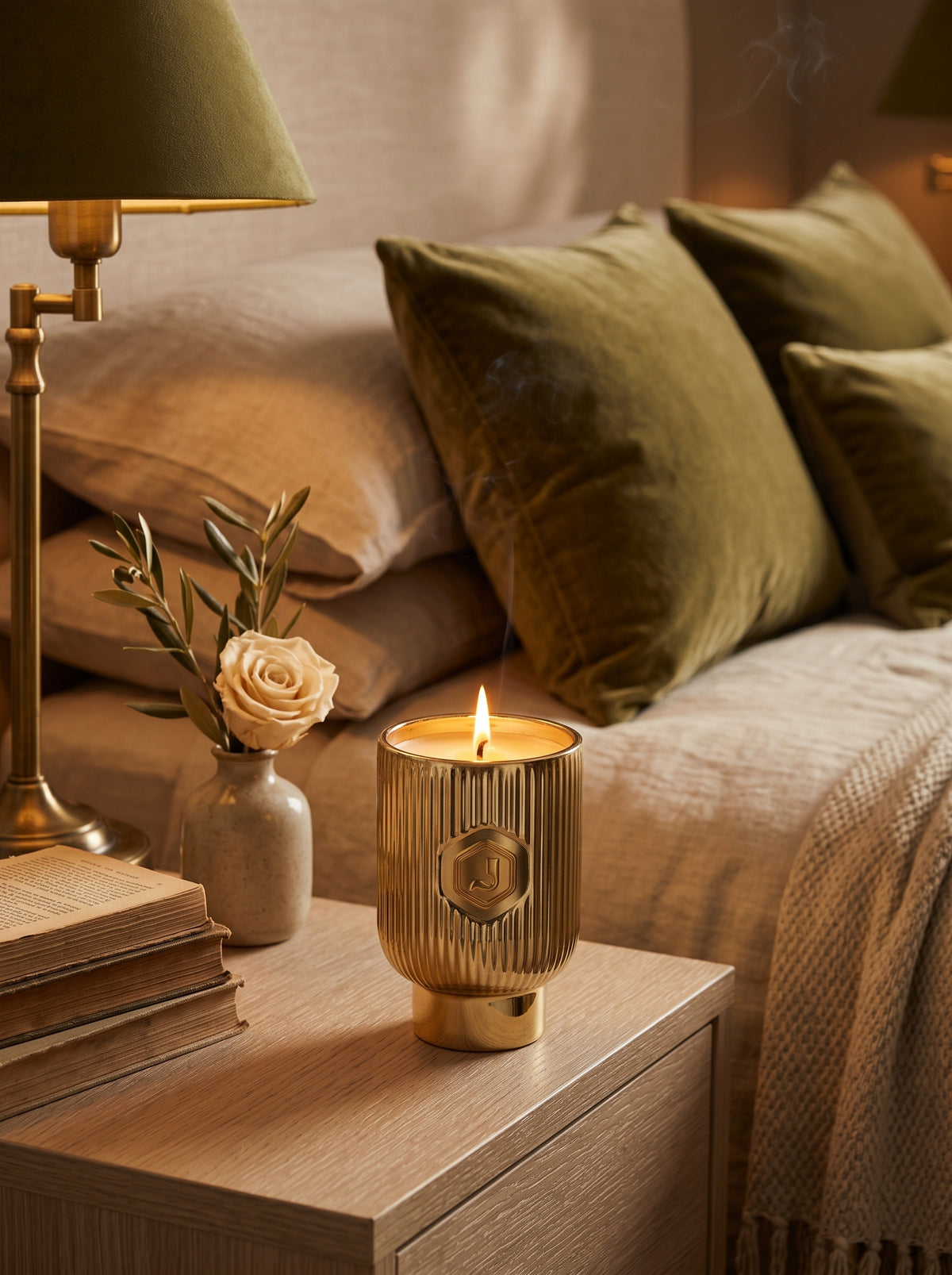 Wild Rose & Oud Scented Candle